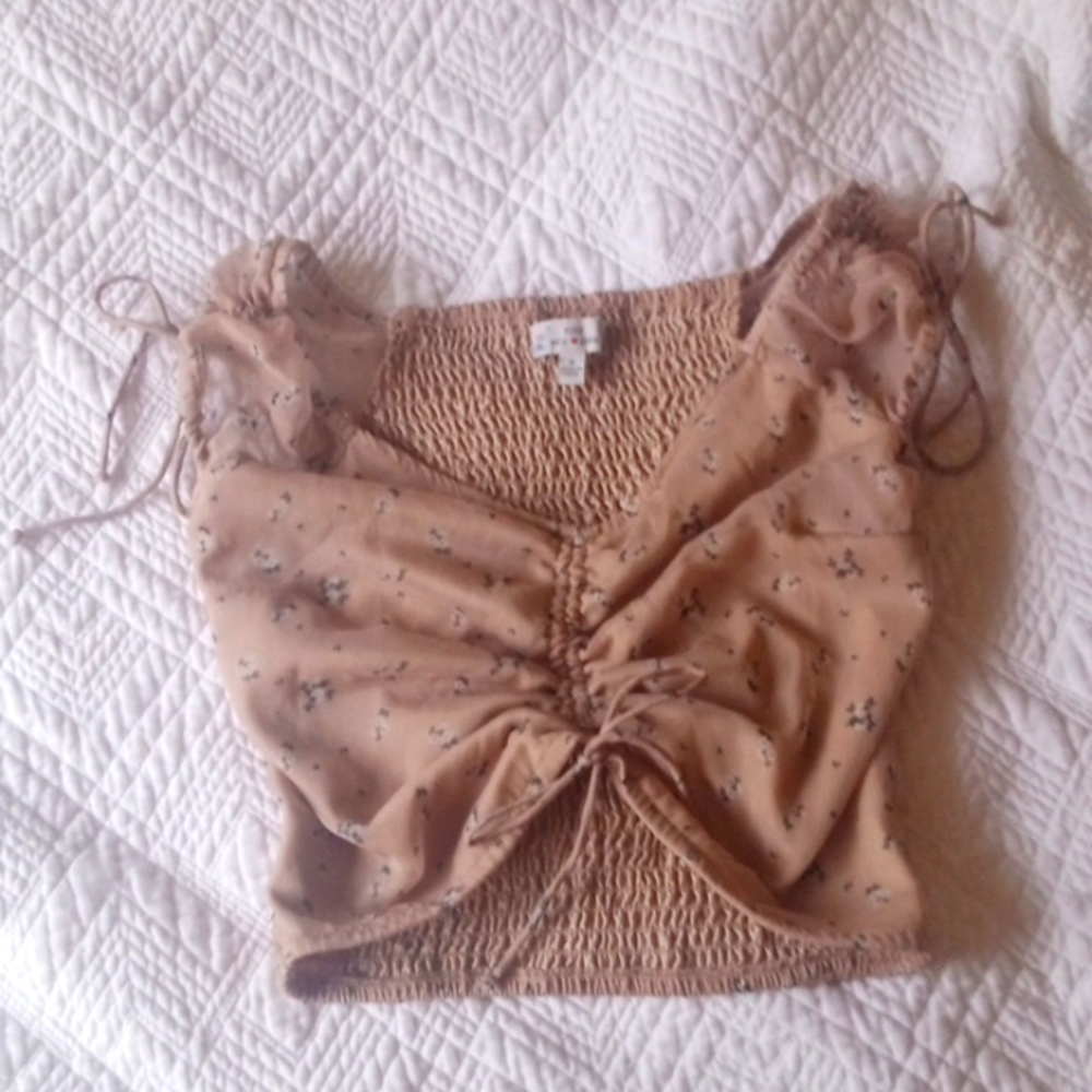Cute cinched crop top